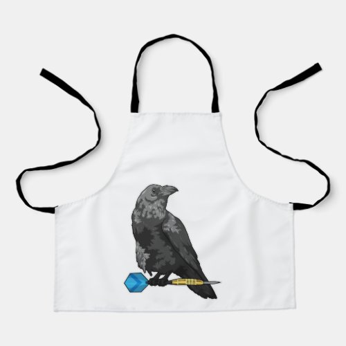 Crow at Darts with Dart Apron