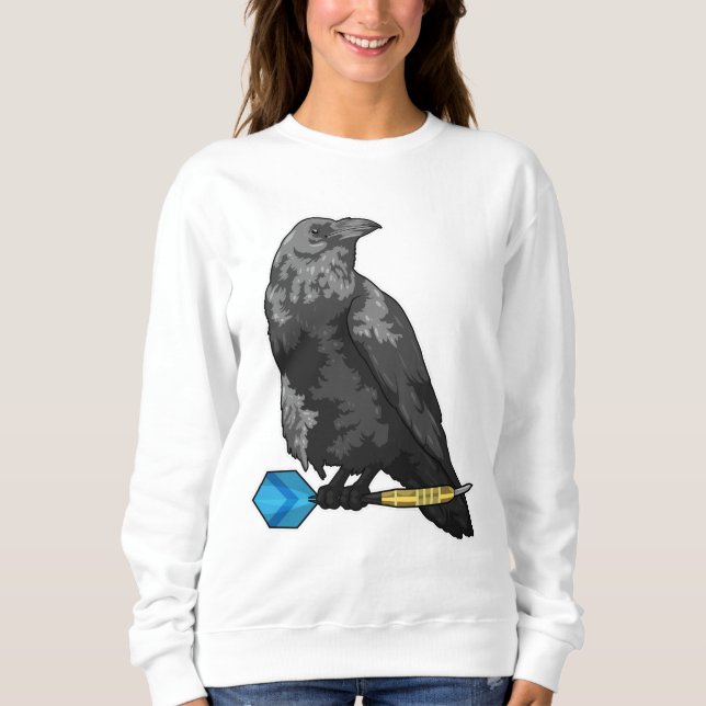 Crow at Darts with Dart Sweatshirt (Front)