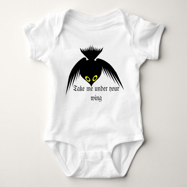 Crow Baby Bodysuit (Front)
