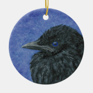 Crow Baby Ornament