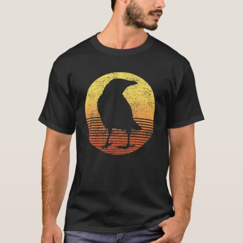 Crow Bird Lover Gift Raven Vintage T_Shirt