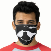 Crow Bird Silhouettes Creepy Halloween Face Mask (Worn Him)