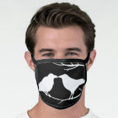 Crow Bird Silhouettes Creepy Halloween Face Mask (Worn Him)