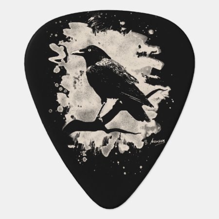 Crow Bleached Look Guitar Pick