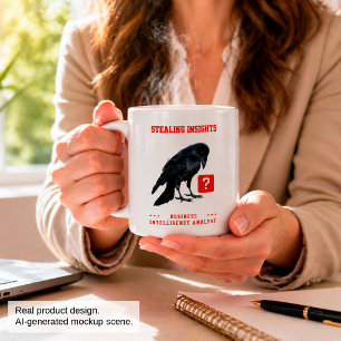 Crow Business Intelligence Analyst Giant Coffee Mug