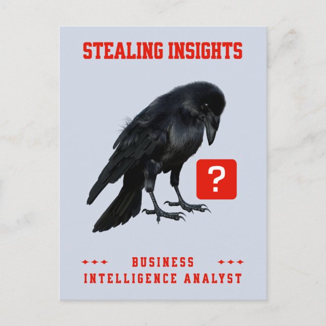 Crow Business Intelligence Analyst Postcard (Front)