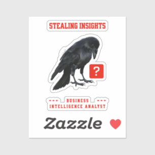 Crow Business Intelligence Analyst Sticker
