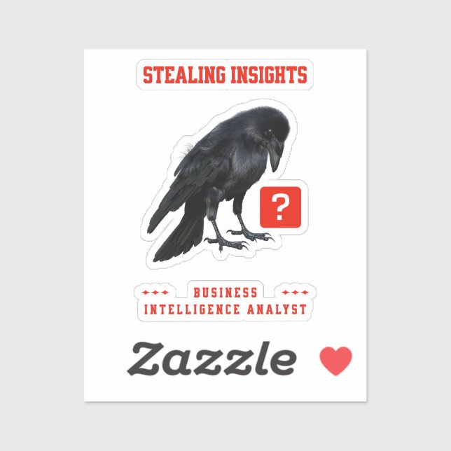 Crow Business Intelligence Analyst Sticker (Sheet)