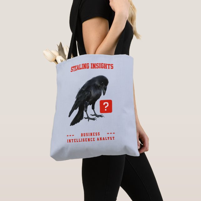 Crow Business Intelligence Analyst Tote Bag (Close Up)
