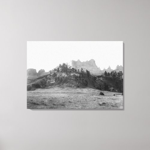 Crow Butte near Ft Robinson Photograph Canvas Print