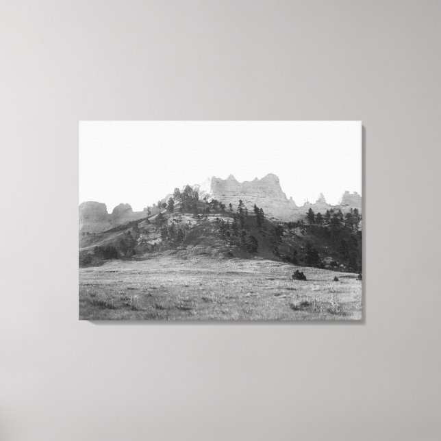 Crow Butte near Ft. Robinson Photograph Canvas Print (Front)