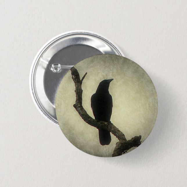 Crow Button (Front & Back)