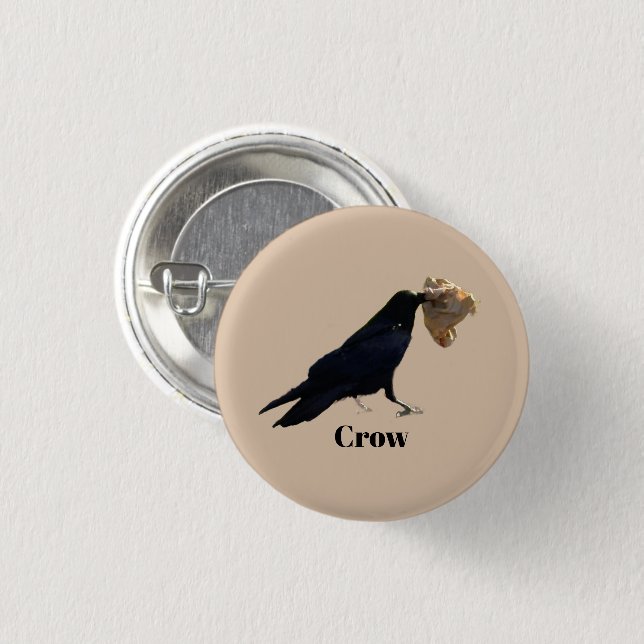 Crow Button (Front & Back)