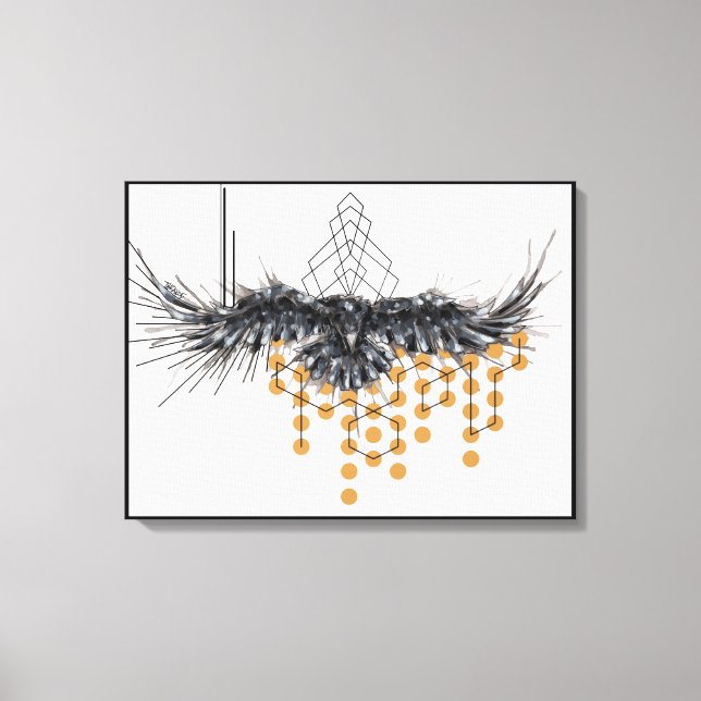 Crow Canvas Print (Front)
