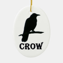 Crow Christmas Ornament