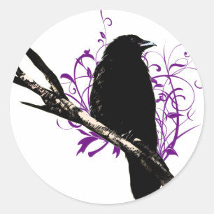 Crow Classic Round Sticker