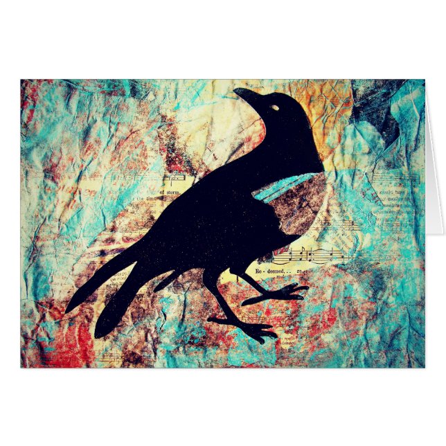 Crow Collage Cards (Front Horizontal)