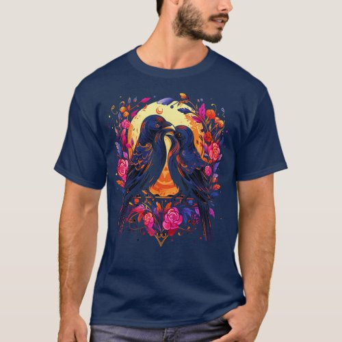 Crow Couple Valentine T_Shirt