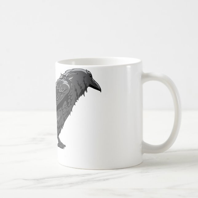Crow ~ Crows Bird Customize Template Coffee Mug (Right)