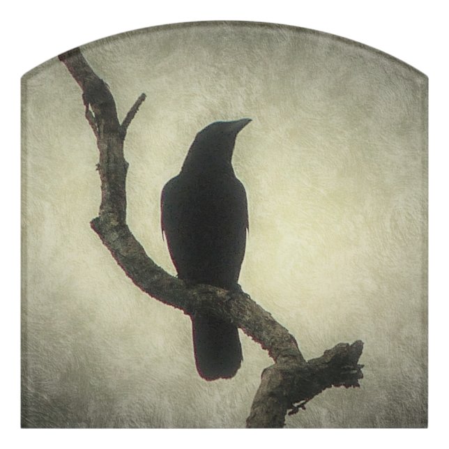 Crow Door Sign (Contour Front)