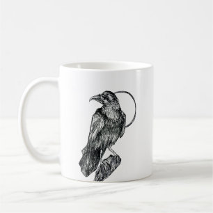 Crow Drawing mug