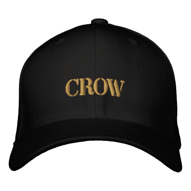 CROW EMBROIDERED BASEBALL CAP (Front)
