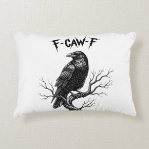 Crow - F-Caw-F Accent Pillow