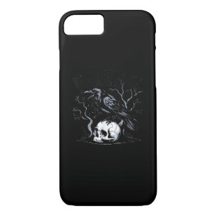 Crow, F-Caw-F Bird Moon Gothic Adult Humor iPhone 8/7 Case