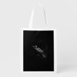 Crow, F-Caw-F Bird Retro Classic Grocery Bag