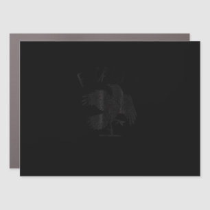 Crow, F-Caw-F Funny Bird Aesthetic Casual Car Magnet