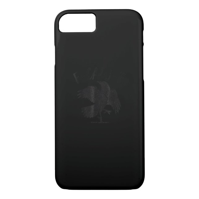 Crow, F-Caw-F Funny Bird Aesthetic Casual Case-Mate iPhone Case (Back)