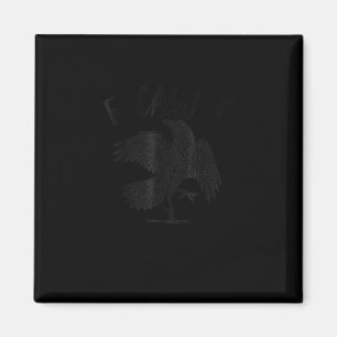Crow, F-Caw-F Funny Bird Aesthetic Casual Magnet