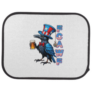 Crow, F-Caw-F Funny Bird Creative Casual Car Floor Mat