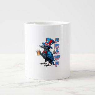 Crow, F-Caw-F Funny Bird Creative Casual Giant Coffee Mug