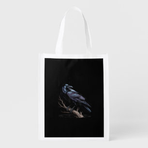 Crow, F-Caw-F Funny Bird Funny Quote Grocery Bag