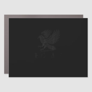Crow, F-Caw-F Funny Bird Gothic Adult Humor Cool U Car Magnet