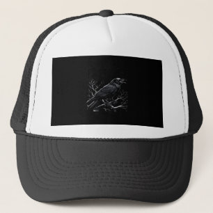 Crow, F-Caw-F Funny Bird Minimal Clean Trucker Hat