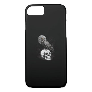 Crow, F-Caw-F Funny Bird Moon Gothic Adult Humor C iPhone 8/7 Case