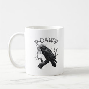 Crow, F-Caw-F Funny Bird Moon Gothic Adult Humor C Coffee Mug