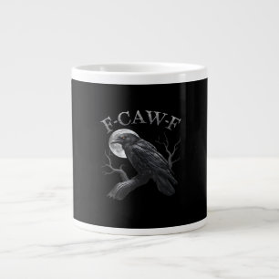 Crow F-Caw-F Funny Bird Moon Gothic Adult Humor Cl Giant Coffee Mug