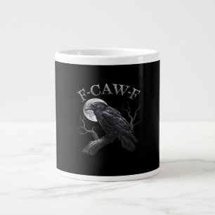 Crow F-Caw-F Funny Bird Moon Gothic Adult Humor Cr Giant Coffee Mug