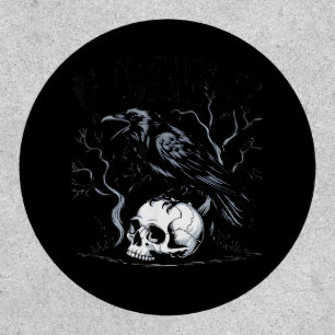 Crow, F-Caw-F Funny Bird Moon Gothic Adult Humor Patch