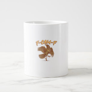 Crow F-Caw-F Funny Bird Raven Meme Giant Coffee Mug
