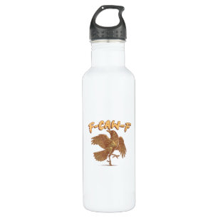 Crow F-Caw-F Funny Bird Raven Meme Stainless Steel Water Bottle