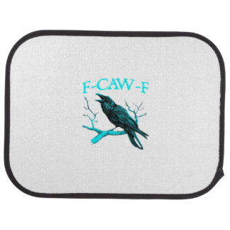 Crow F-Caw-F Funny Bird Retro Car Floor Mat