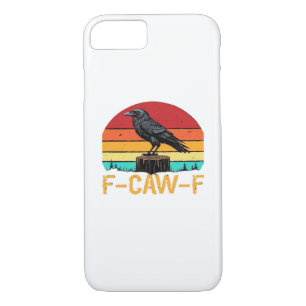 Crow, F-Caw-F Funny Bird Retro Classic iPhone 8/7 Case