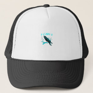 Crow F-Caw-F Funny Bird Retro Trucker Hat