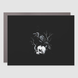 Crow F-Caw-F Funny Bird Saying Humor Meme Desin Car Magnet