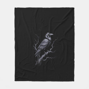 Crow F-Caw-F Funny Bird Saying Humor Meme Fleece Blanket