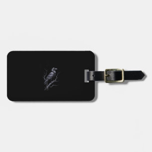 Crow F-Caw-F Funny Bird Saying Humor Meme Luggage Tag